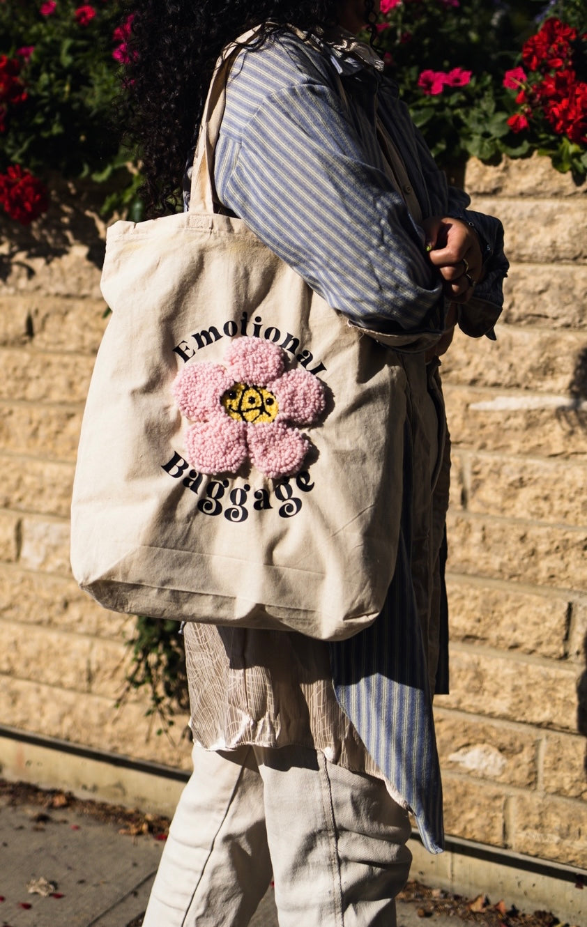 Emotional Baggage Pink Tote Bag