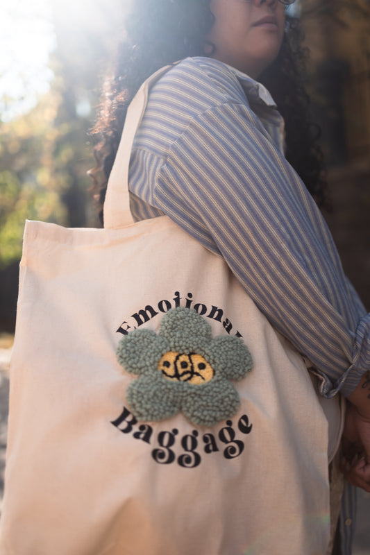 Emotional Baggage Green Tote Bag