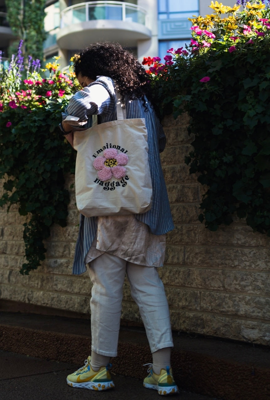 Emotional Baggage Pink Tote Bag